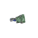 6.22ct Green Amethyst Tanzanite 18K Gold Ring