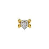 1.44ct Diamond 14K Pear Ring