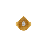 0.19ct Diamond 18K Gold Pear Ring