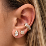 0.45ct Diamond 14K Gold Baguette Ear Cuff