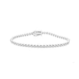 2.0ct Diamond 18K Gold Buttercup Tennis Bracelet
