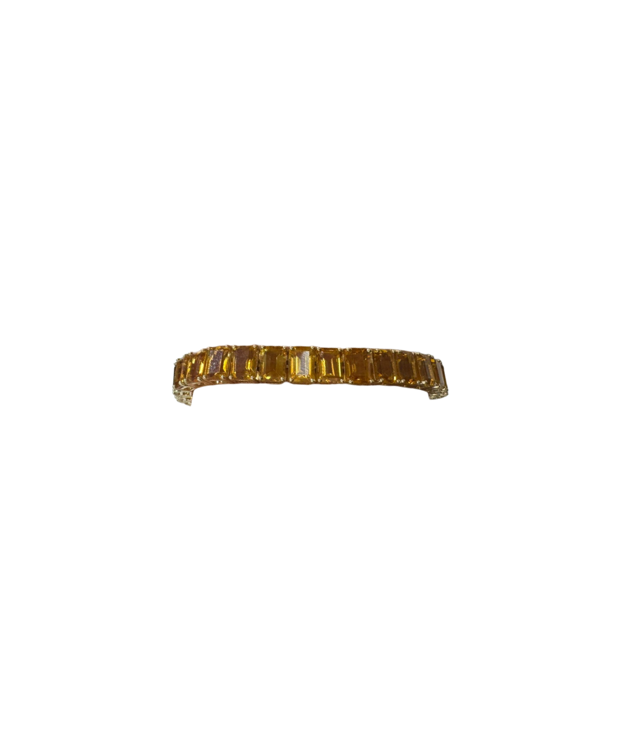 Citrine K Gold Tennis Bracelet
