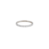 0.49ct Diamond 18K Gold Pinky Eternity Ring