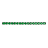 15.32ct Emerald 14K Gold Round Tennis Bracelet
