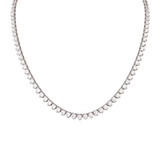 6.36ct Diamond 18K Gold Jenny Tennis Necklace