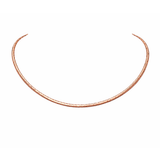 14K Gold Link Chain Choker Necklace