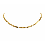 0.24ct Diamond 14K Gold Stationed Choker Necklace