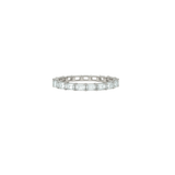 IGI 1.40ct Diamond 18K Gold Baguette Eternity Ring