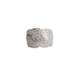 2.00ct Diamond 14K Gold Crossover Ring