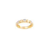0.22ct Diamond 14K Gold Dainty Bubble Ring