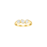 0.37ct Diamond 14K Gold Multi Shape Ring