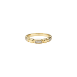 0.24ct Diamond 14K Gold Dainty Ring
