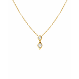 0.51ct Diamond 14K Gold Drop Chain Necklace