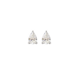 2.09ct Diamond 18K Gold Pear Stud Earrings