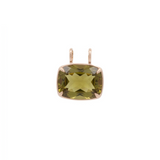 29.28ct Olive Quartz 18K Gold Statement Pendant