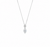 2.58ct Diamond Platinum Pendant Chain Necklace