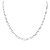 10.70ct Diamond 18K Gold Jenny Tennis Necklace