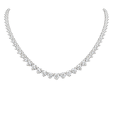 8.77ct Diamond 18K Gold Graduated Tennis Necklace