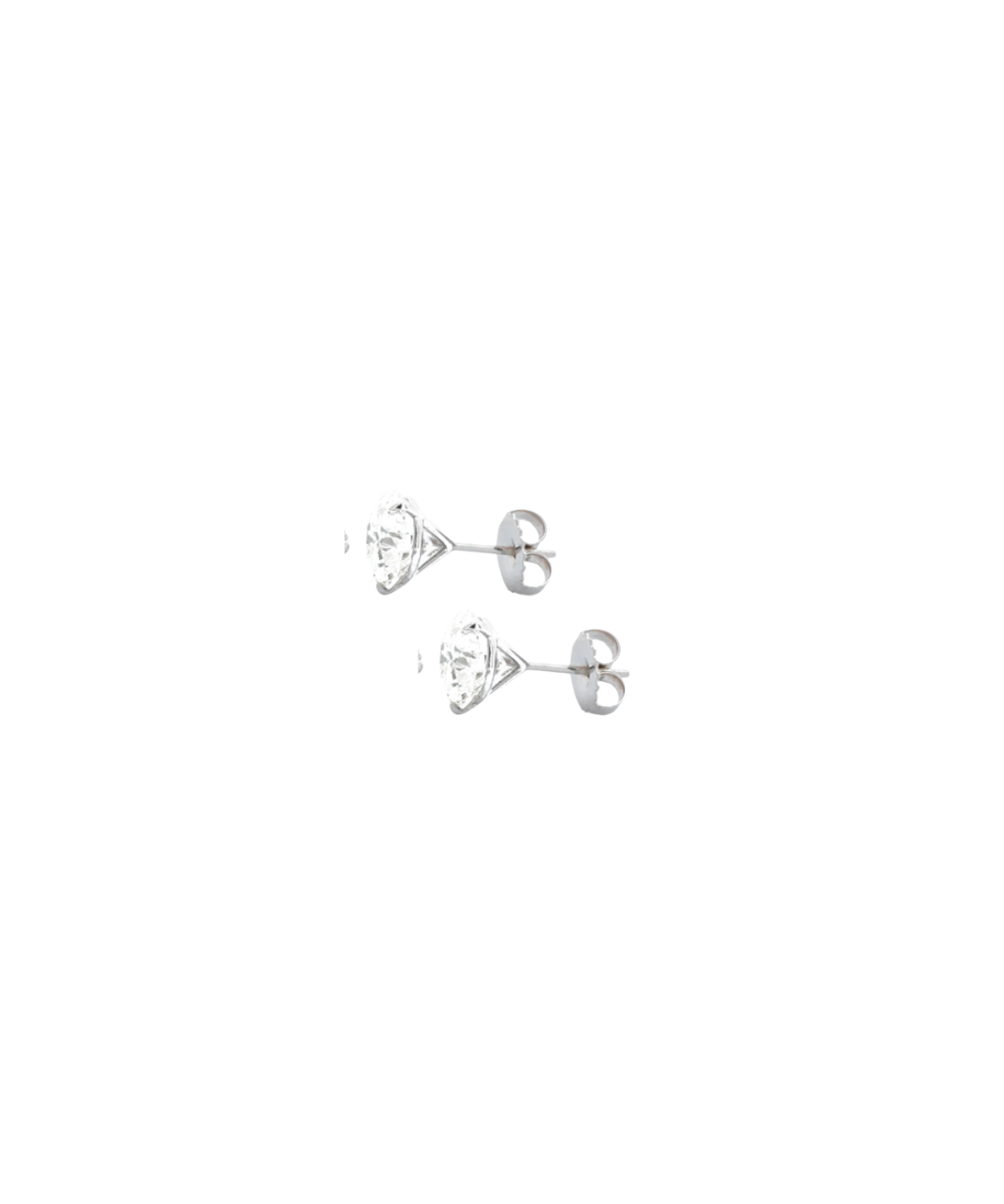 2.06ct Diamond 18K Gold Round Stud Earrings