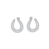 3.80ct Diamond 14K Gold Statement Earrings