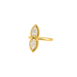 2.18ct Diamond 18K Gold Two Stone Ring