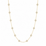 0.88ct Diamond 18K Gold By The Yard Necklace