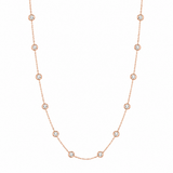 0.88ct Diamond 18K Gold By The Yard Necklace