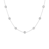 1.00ct Diamond 18K Gold By The Yard Necklace