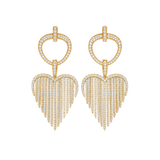 4.30ct Diamond 14K Gold Chandelier Earrings