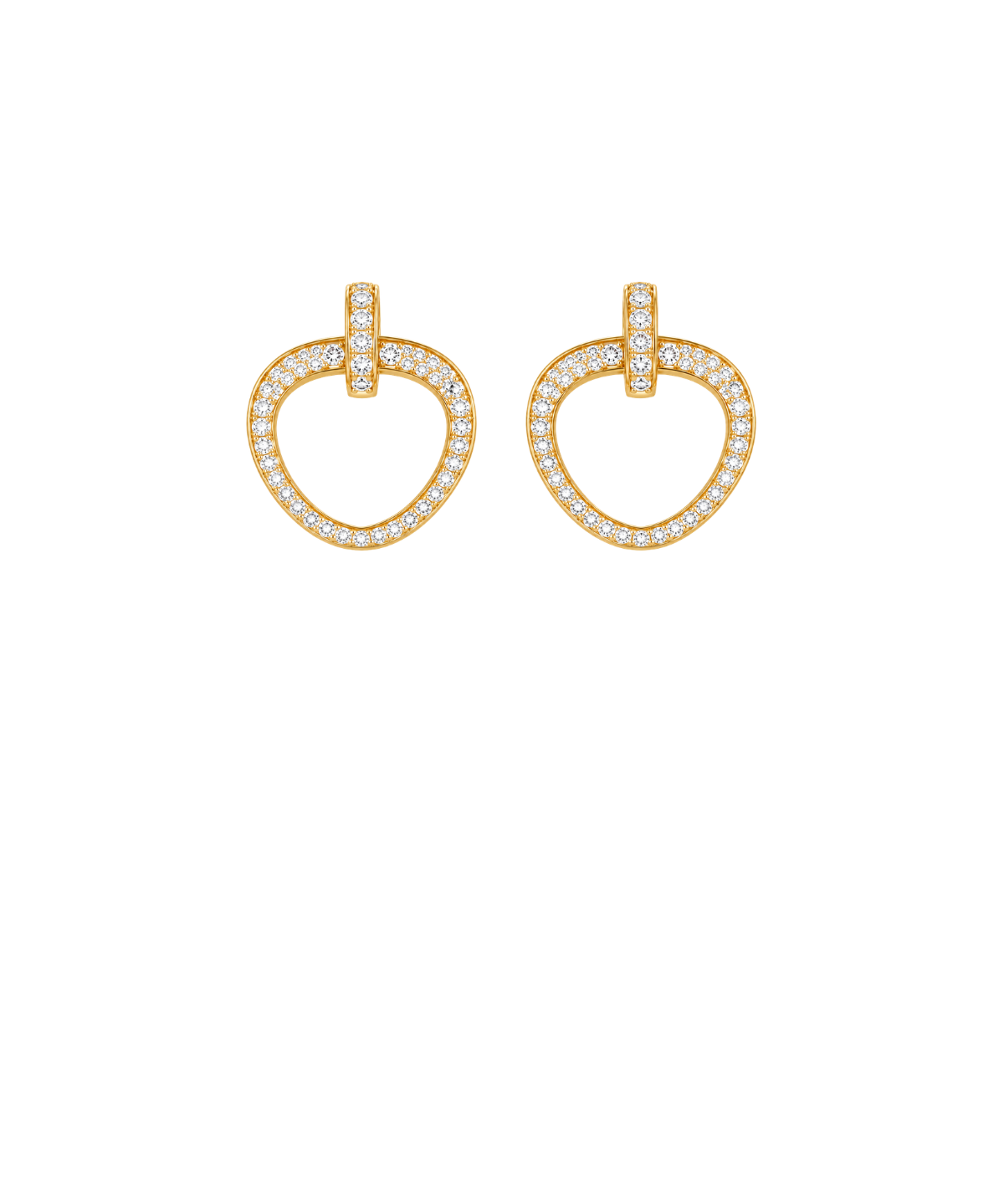 4.30ct Diamond 14K Gold Chandelier Earrings