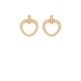 4.30ct Diamond 14K Gold Chandelier Earrings