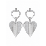 4.30ct Diamond 14K Gold Chandelier Earrings