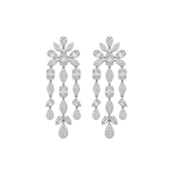 1.50ct Diamond 18K Gold Illusion Cascade Earrings