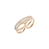 1.55ct Diamond 18K Gold Double Ring