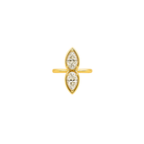 2.18ct Diamond 18K Gold Two Stone Ring