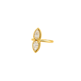 2.18ct Diamond 18K Gold Two Stone Ring