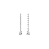 1.04ct Diamond 18K Gold Dangle Drop Earrings