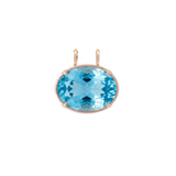 47.18ct Sky Blue Topaz 18K Gold Large Statement Pendant