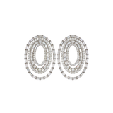 5.20ct Diamond 18K Gold Multi Layered Earrings