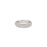 1.15ct Diamond 18K Gold Pave Signet Ring