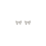 0.40ct Diamond 18K Gold Bow Stud Earrings