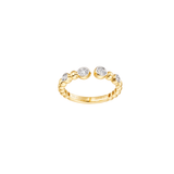 0.18ct Diamond 14K Gold Open Ring
