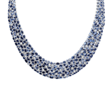 105.56ct Diamond Sapphire 18K Gold Statement Necklace