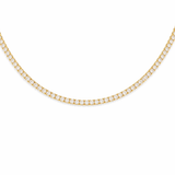 12.00ct Diamond 14K Gold Classic Tennis Necklace