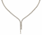 4.46ct Diamond 14K Gold Bolo Tennis Necklace