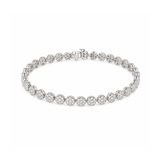 1.8ct Diamond 14K Gold Invisible Set Tennis Bracelet