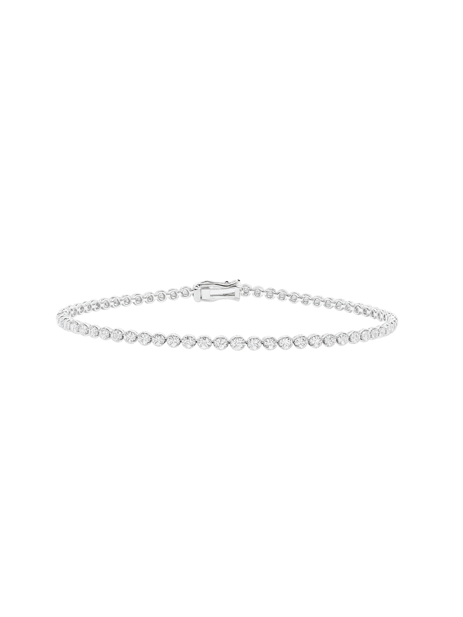 2.00ct Diamond 14K Gold Tennis Bracelet