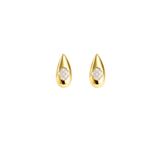 0.11ct Diamond 14K Gold Drop Earrings