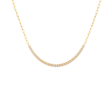 1.00ct Diamond 18K Gold Quarter Tennis Necklace