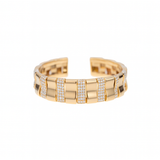 4.15ct Diamond 14K Gold Cuff Bracelet